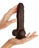Charger l'image dans la visionneuse de la galerie, Shaft Model A Flexskin Liquid Silicone 9.5" Dong w/Balls - Mahogany