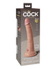 Lataa kuva gallerian katseluohjelmaan, King Cock Elite 7" Dual Density Silicone Cock - Light