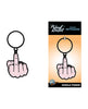 Φόρτωση εικόνας στο πρόγραμμα προβολής Gallery, Wood Rocket Middle Finger Keychain - Pink