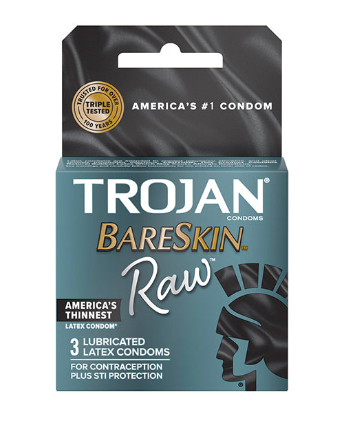 Carica l'immagine nel visualizzatore Galleria, Trojan BareSkin Raw Condoms - Pack of 3