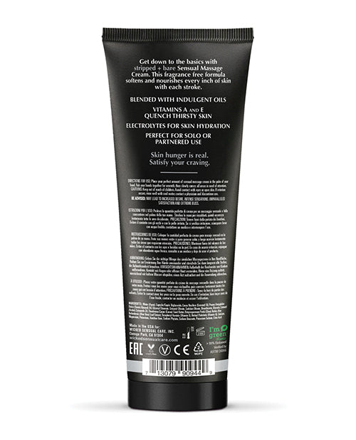 Indlæs billede i gallerifremviser, Wicked Sensual Care Stripped And Bare Unscented Massage Cream 4 oz