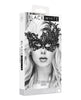 Cargue la imagen en el visor de la galería, Shots Ouch Black & White Lace Eye Mask - Royal Black