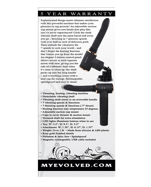 Załaduj obraz do przeglądarki galerii, Evolved Too Hot to Handle Thrusting Machine - Black