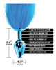 Load image into Gallery viewer, Nixie Metal Butt Plug w/Faux Fur Tail - Blue Metallic
