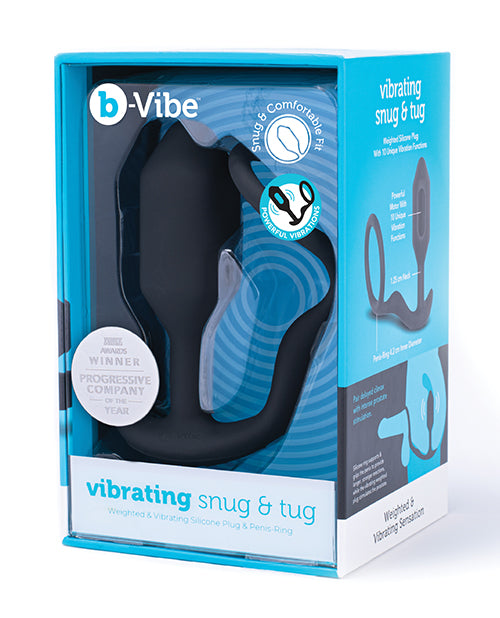 Indlæs billede i gallerifremviser, b-Vibe Vibrating Snug & Tug Medium - Black