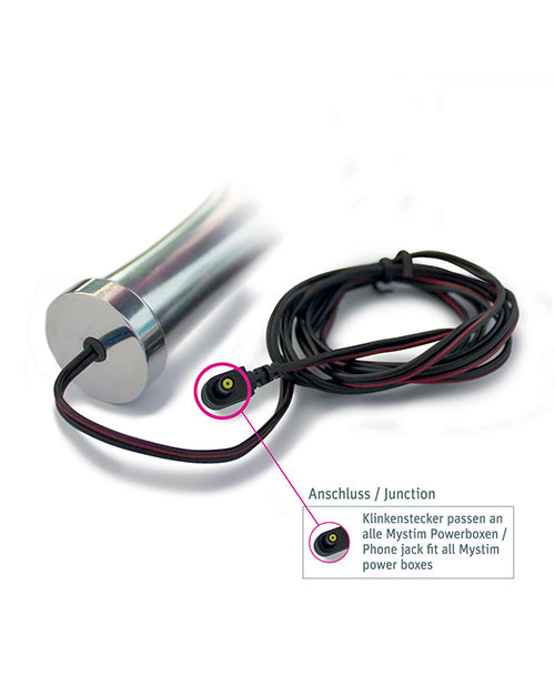 Load image into Gallery viewer, Mystim Glossy Glen E Stim Aluminum Dildo for Anal Pleasure