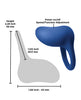 Load image into Gallery viewer, INYA Regal Rechargeable Vibrating Ring - Blue