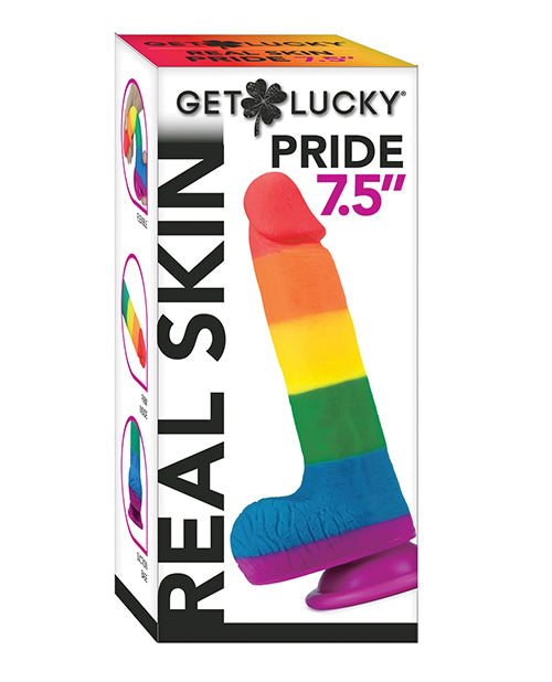 Lataa kuva gallerian katseluohjelmaan, Get Lucky 7.5" Real Skin Series Pride- Rainbow