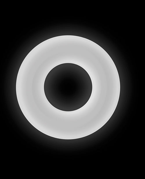 Carica l'immagine nel visualizzatore Galleria, Firefly Glow in the Dark Bubble Cock Ring - Medium, White