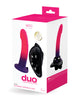 Lataa kuva gallerian katseluohjelmaan, VeDO Duo Silcone Dildo w/Harness - Pink/Purple