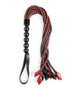 Lataa kuva gallerian katseluohjelmaan, Saffron Braided Flogger - Red/Black