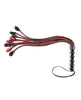 Lataa kuva gallerian katseluohjelmaan, Saffron Braided Flogger - Red/Black