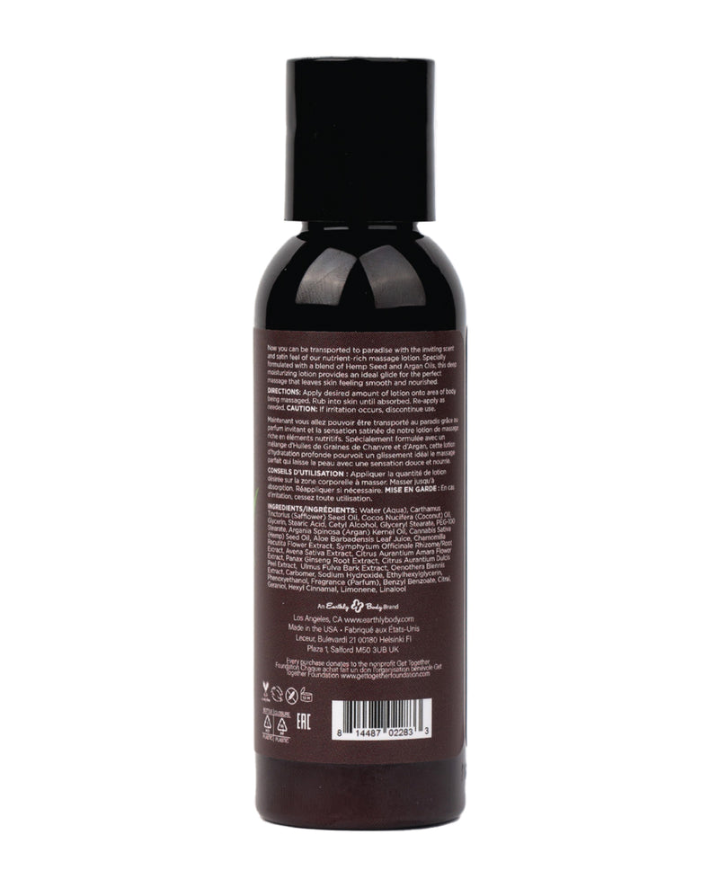Charger l'image dans la visionneuse de la galerie, Lotion de massage à la graine de chanvre Earthly Body - 2 oz Naked in the Woods