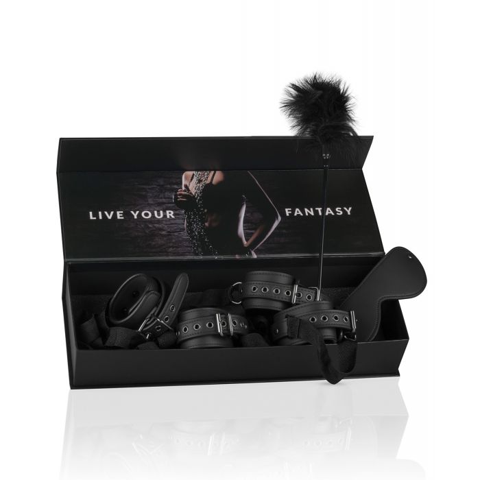 Cargue la imagen en el visor de la galería, Easy Toys Beginners 6 Piece Beginners Bondage Set - Black