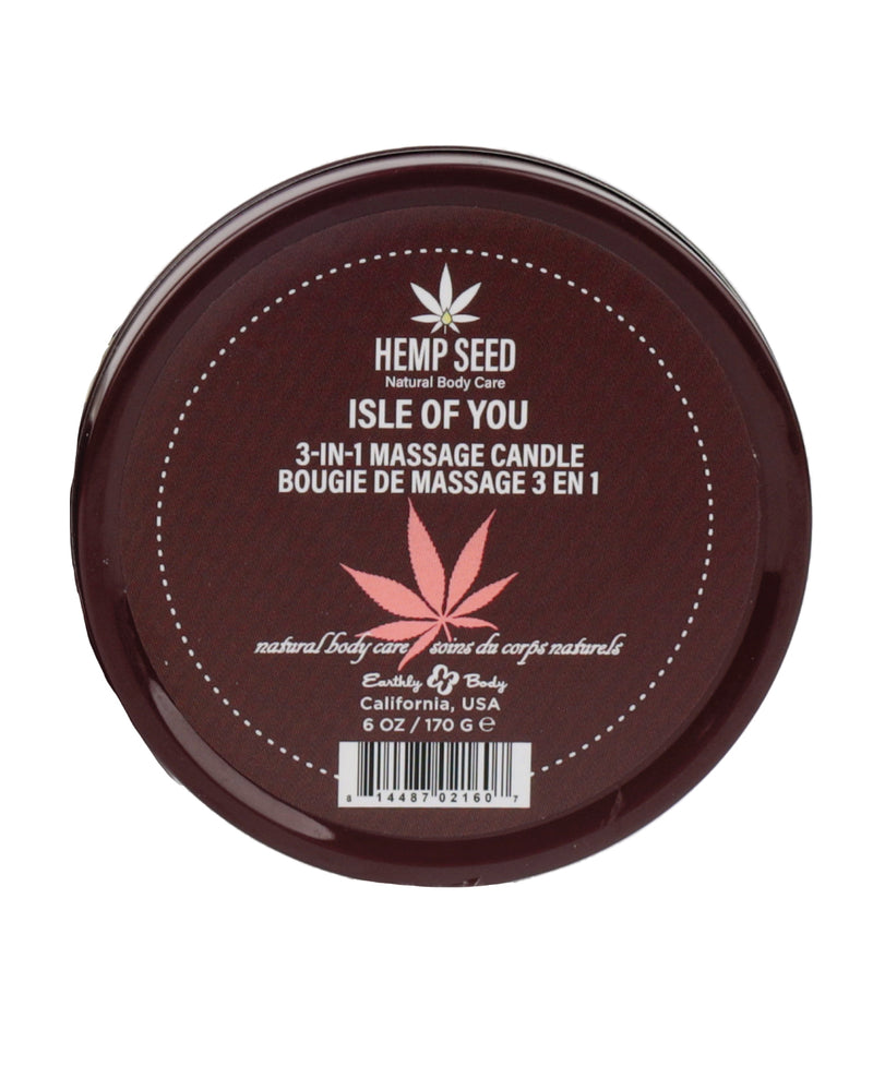 Cargue la imagen en el visor de la galería, Vela de masaje de cáñamo Suntouched de Earthly Body Isle Of You 6 Oz