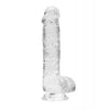 Lataa kuva gallerian katseluohjelmaan, Shots RealRock Realistic Crystal Clear 6" Dildo w/Balls - Transparent Clear