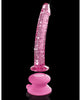 Afbeelding laden in Galerijviewer, Icicles No. 86 Hand Blown Glass Massager w/Suction Cup - Pink