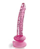Afbeelding laden in Galerijviewer, Icicles No. 86 Hand Blown Glass Massager w/Suction Cup - Pink