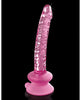 Afbeelding laden in Galerijviewer, Icicles No. 86 Hand Blown Glass Massager w/Suction Cup - Pink