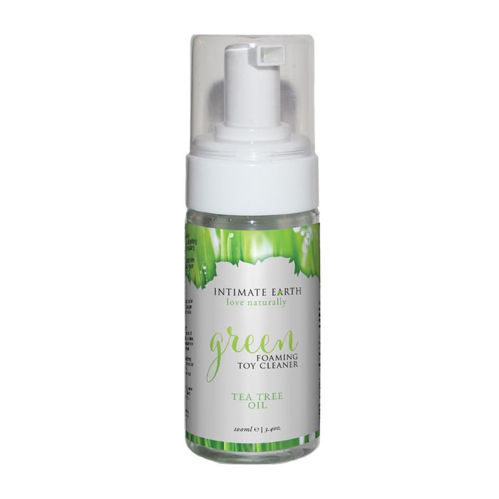 Load image into Gallery viewer, Intimate Earth Foaming Toy Cleaner - 100 ml Green Tea Tree Oil
