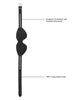 Bild in den Galerie-Viewer laden, Shots Ouch Diamond Studded Eye Mask - Black