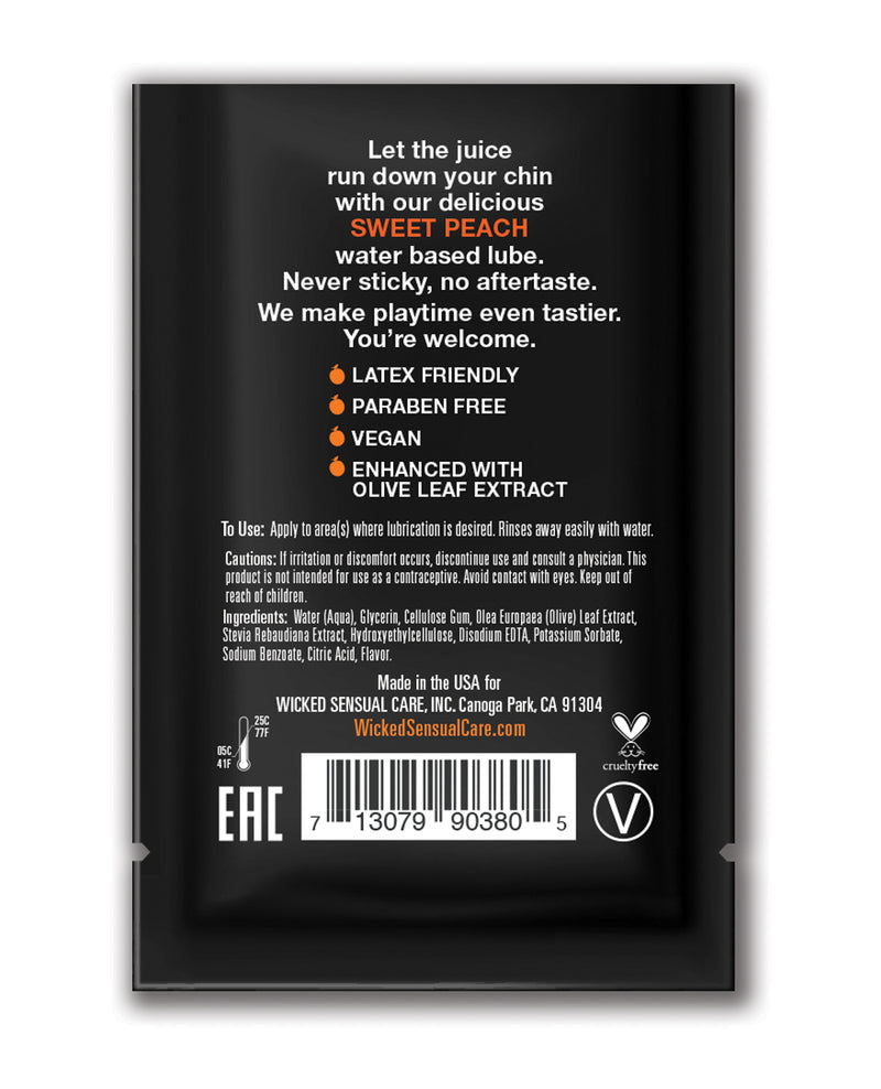 Załaduj obraz do przeglądarki galerii, Wicked Sensual Care Waterbased Lubricant - .1 oz Sweet Peach