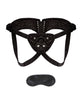 Charger l'image dans la visionneuse de la galerie, Lux Fetish Diamond Velvet Strap-on Corset - Black