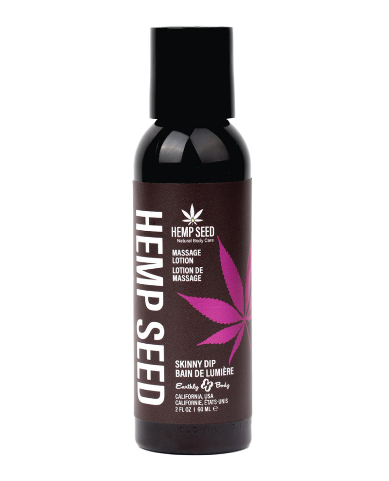 Charger l'image dans la visionneuse de la galerie, Earthly Body Hemp Seed Massage Lotion - 2 oz Skinny Dip