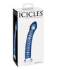 Load image into Gallery viewer, Icicles No. 29 Hand Blown Glass - Clear w/Ridges