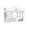 Load image into Gallery viewer, Shots Sono No. 8 Butt Plug - Black Set of 4