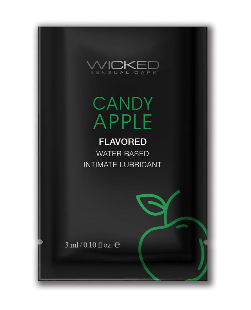 Load image into Gallery viewer, Wicked Sensual Care Aqua Waterbased Lubricant - .1 oz Candy Apple