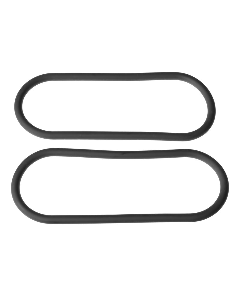 Cargue la imagen en el visor de la galería, Xplay Gear Silicone 12" Slim Wrap Ring - Black Pack of 2