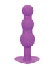 Load image into Gallery viewer, First Time Vibrating Triple Beaded Anal Probe Purple