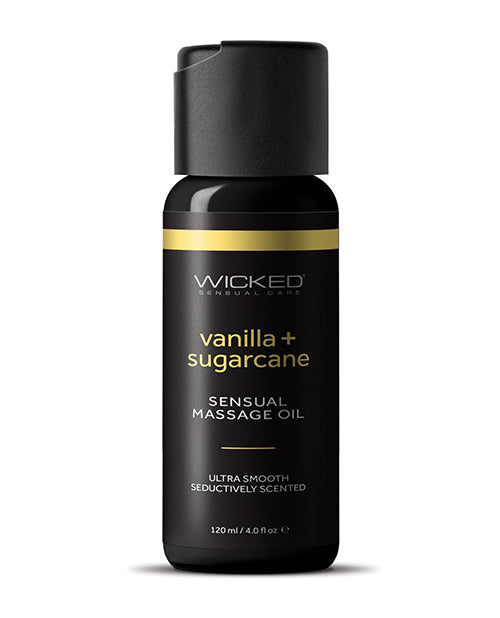 Afbeelding laden in Galerijviewer, Wicked Sensual Care Vanilla & Sugarcane Massage Oil - 4 oz