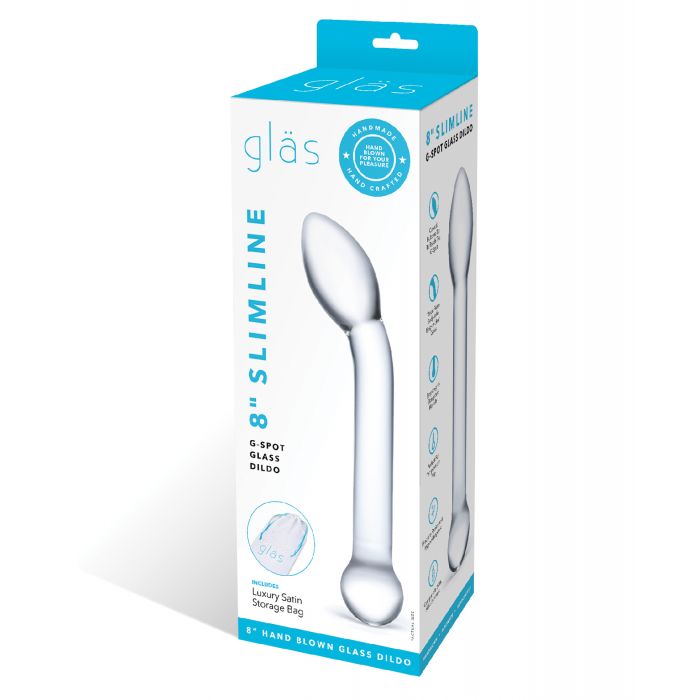 Load image into Gallery viewer, Glas 8" Slimline G-Spot Glass Dildo