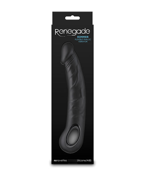 Charger l'image dans la visionneuse de la galerie, Renegade Rimmer Vibrating Dong w/Handle - Black