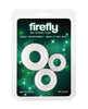 Cargue la imagen en el visor de la galería, Firefly Glow in the Dark Bubble Cock Rings - White, Pack of 3