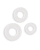 Cargue la imagen en el visor de la galería, Firefly Glow in the Dark Bubble Cock Rings - White, Pack of 3