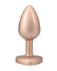 Load image into Gallery viewer, Booty Bling Jeweled Metal Plug Small Gold Anal Toy