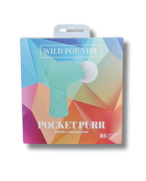 Cargue la imagen en el visor de la galería, Wild Pop Vibe Pocket Purr Mini Massager - Aqua
