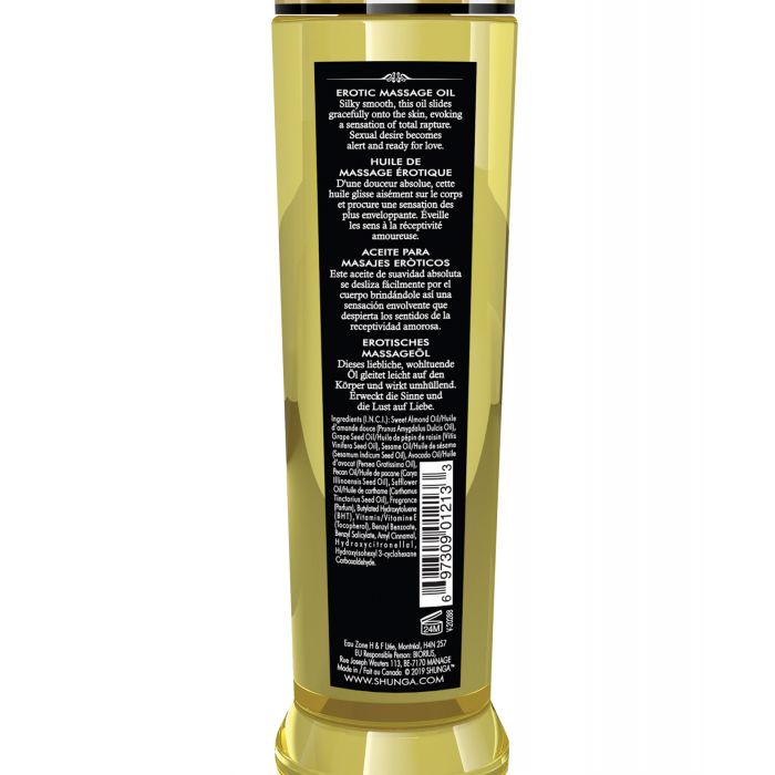 Load image into Gallery viewer, Shunga Erotic Massage Oil Monoi 8 Oz Natural Cold Pressed Oil Vitamin E Non Greasy Skin Safe