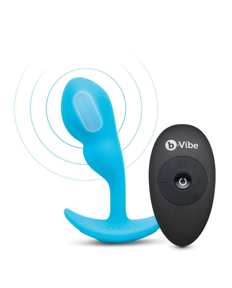 Charger l'image dans la visionneuse de la galerie, b-Vibe Remote Control P-Spot Snug Plug - Blue