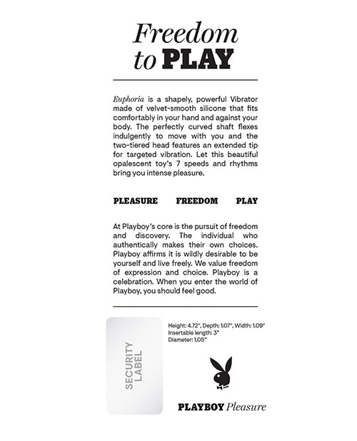 Load image into Gallery viewer, Playboy Pleasure Euphoria Mini G-Spot Vibrator - Opal