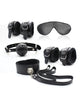 Załaduj obraz do przeglądarki galerii, Plesur 12 Piece Bondage Kit With Fleece Lined Cuffs And Collar Black