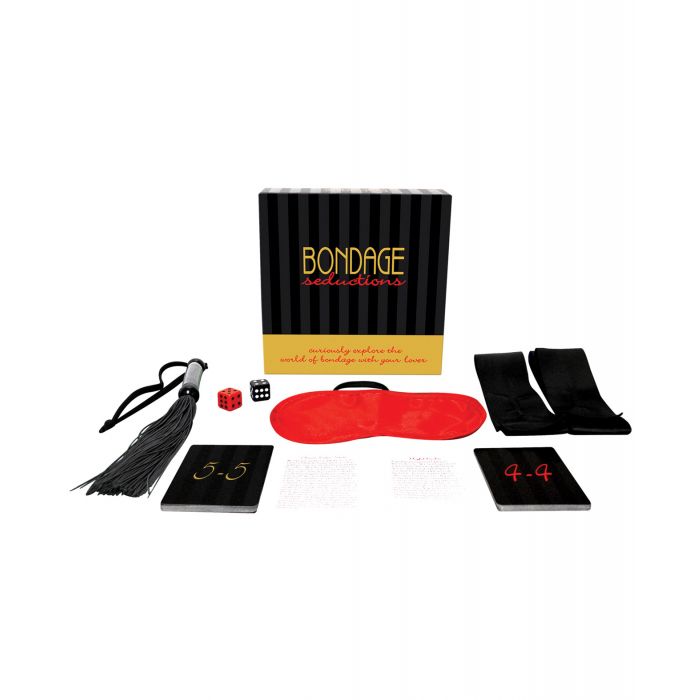Load image into Gallery viewer, Bondage Seductions Card Kit With Ties And Dice For Couples