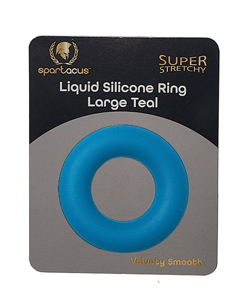 Ladda bilden i Galleri Viewer, Spartacus Liquid Silicone Cock Ring Large - Teal