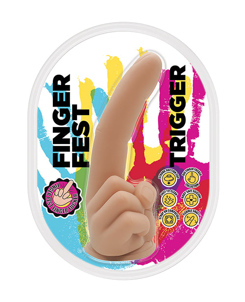 Carica l'immagine nel visualizzatore Galleria, Finger Fest Trigger Dildo - Flesh
