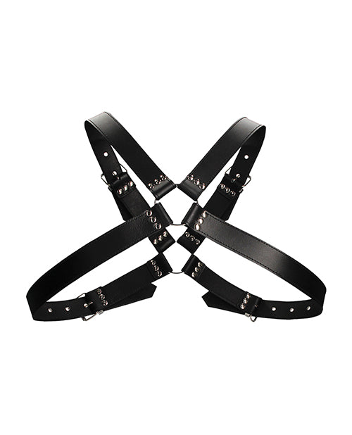 Cargue la imagen en el visor de la galería, Shots Ouch Men's Large Buckle Harness - Black