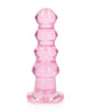 Load image into Gallery viewer, Shots RealRock Crystal Clear 5.5" Curvy Dildo/Butt Plug - Pink