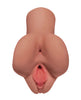 Indlæs billede i gallerifremviser, PDX Plus Pick Your Pleasure Two Hole Stroker Tan Realistic Texture